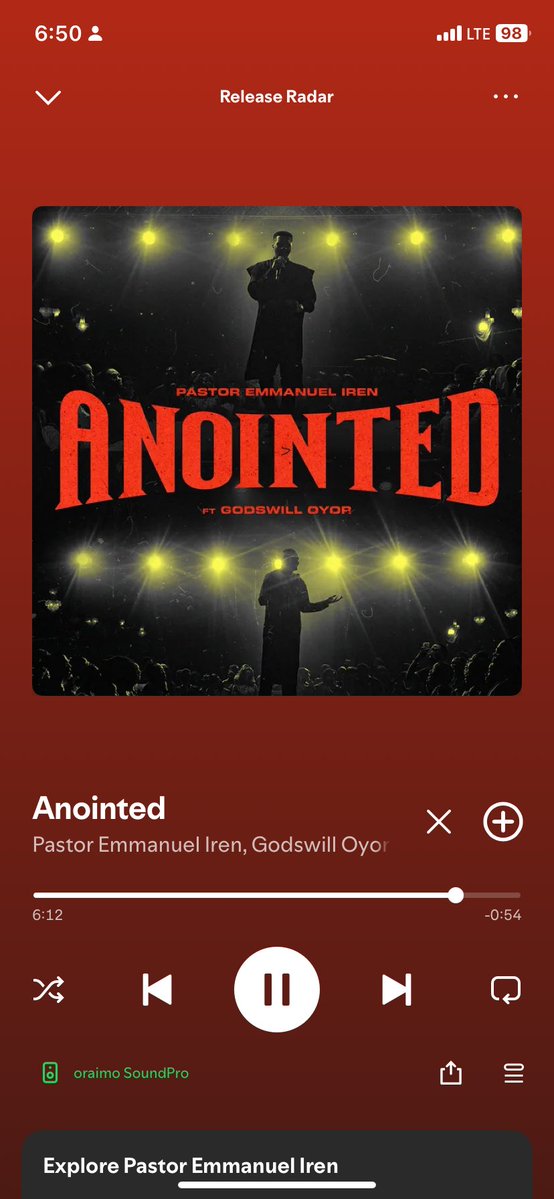 The hype was worth it. This is more than a song, it’s a Prophecy!
I’m thoroughly furnished with wisdom and power!!
#Anointed