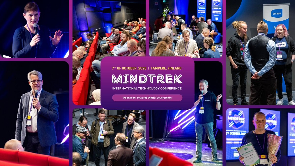 MindTrek_'s tweet image. 📸The photos from #Mindtrek25 are here!
A big thank you to everyone who joined us at this year's conference in Tampere, Finland. We were thrilled to see so many of you interested in the future of #OpenTech!
👉 Check out the highlights on Flickr: flic.kr/s/aHBqjCwZbY