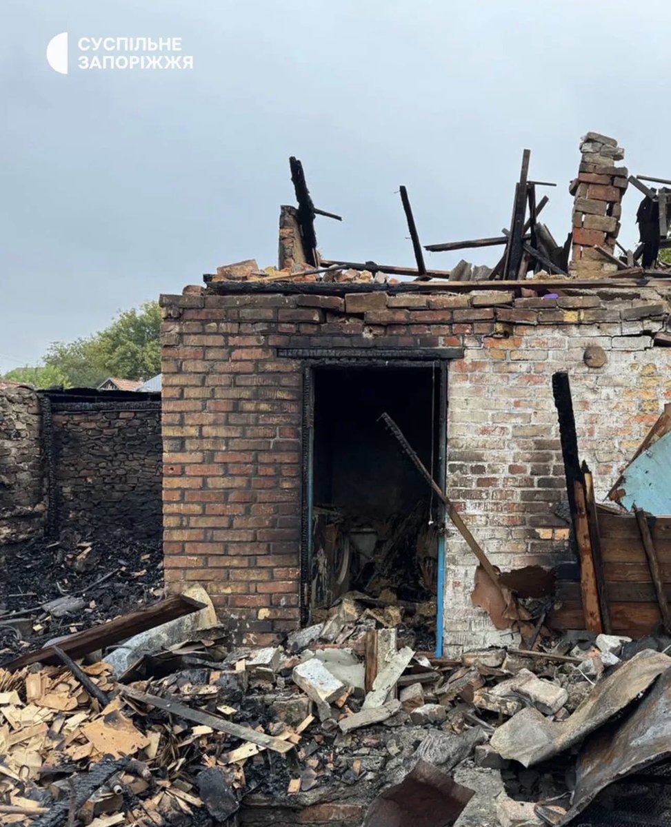 every Ukrainian home is a military object for russians because they are at war with existence of Ukrainians. this is one of the homes destroyed in an 8-hour overnight attack on Zaporizhzhia. they killed a child here peacefully sleeping in their bed