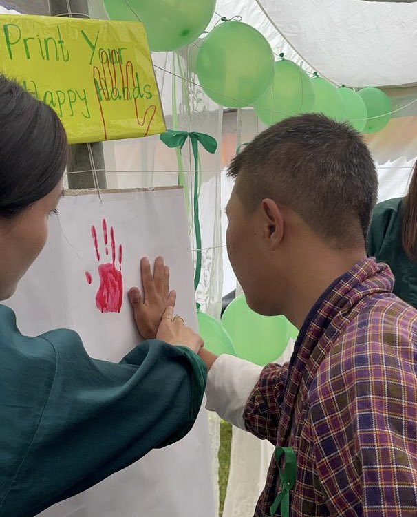 DechenwangmoM's tweet image. #mentalhealthday2025 at Paro. Let us be the hand that lifts them, steady and strong, as they paint their world with the colors of hope, courage, and dreams”. #InclusionForAll 💕