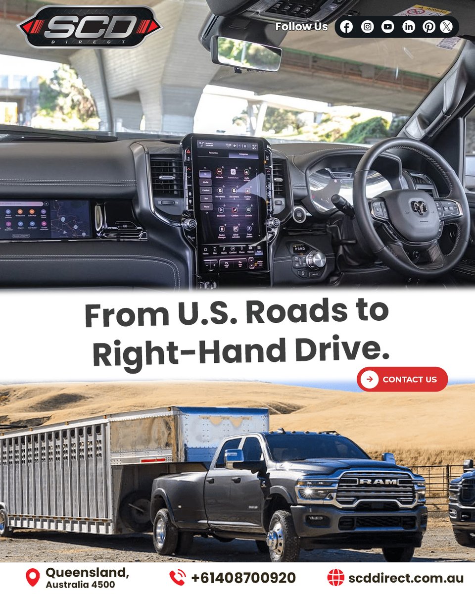 scddirect's tweet image. SCD Direct transforms American cars into safe, ADR-compliant RHD vehicles. Drive with confidence, style, and performance on Australian roads.

#scddirect #carconversion #rhdconversion #adrcompliant #righthanddrive #uscarsaustralia #australiancars #carimportaustralia #roadready