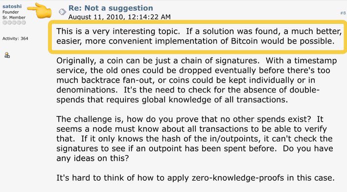 ello_matty's tweet image. Zcash is not the "next" Bitcoin. It's just a "better" Bitcoin.
That's not a knock on BTC, even Satoshi said so.
Bitcoin maxis would be crazy not to grab a bag of Zcash just incase Satoshi was right.
Remember when $BTC flew from around $500 in 2016 after its second halving…