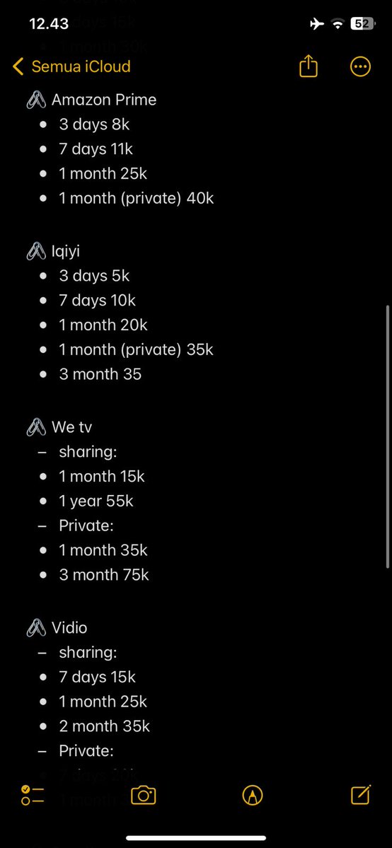 jualannyapandaa's tweet photo. SELAMAT SIANG AKU OPEN APP PREMIUM YAAA SUPER DUPER FAST RESPON KE https://t.co/lvgmty0wne

WTS WTB NETFLIX CANVA YOUTUBE VIU WETV LOKLOK AMAZON PRIME VISION+ RCTI BSTATION APPMUS CAPCUT DISNEY MEITU PICSART DAZZCAM GOODNOTES CHATGPT REMINI SPOTIFY ZOOM #zonauang #zonajajan https://t.co/b9zhBiv6MO