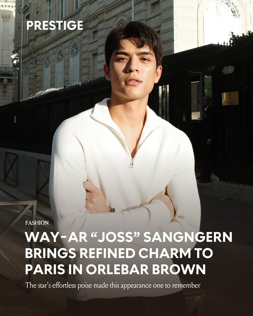 aaowdih's tweet photo. "Less noise, more allure — and Joss knows exactly how it's done." 😎🤍

Ig : prestigeth

#JossGawin1stEuropeanTour
#OBsAroundTheWorld , @OrlebarBrown
#JossWayar , @Josswayar https://t.co/GS9udBloBS