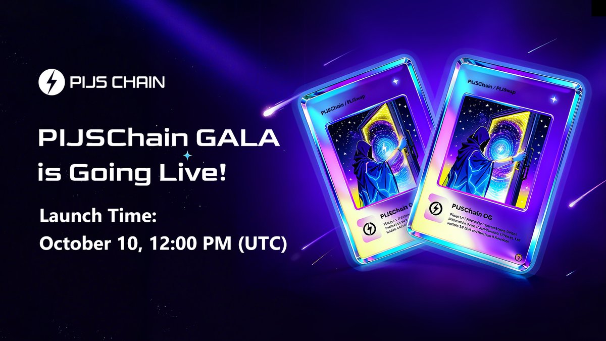 🌐PIJSChain Ecosystem Engine: PIJSChain GALA
Hey, PIJSChain Fam 👋
We’ve got some exciting news to share!
The “PIJSChain GALA” will officially go live on October 10th, 12:00 PM (UTC) ⏰
🔹 What is PIJSChain GALA?
PIJSChain GALA is a major strategic initiative following the launch