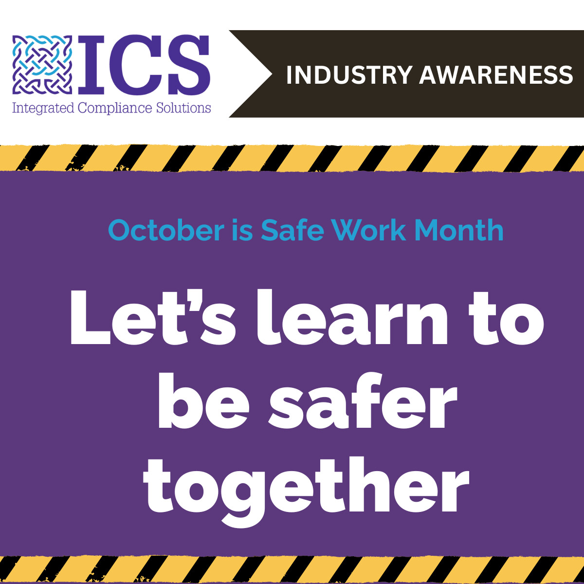 ICSConsultingAU's tweet image. October is National Health and Safety Month!

If you are interested please view events here - worksafe.vic.gov.au/events..

#ISO #nationalhealthandsafetymonth #learntogether
#intergratedcompliancesolutions #worksafevictoria #worksafe