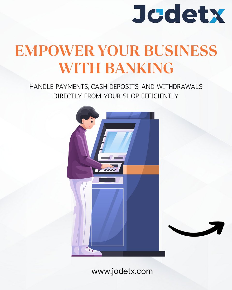 Jodetx_tech's tweet image. Transform your shop into a smart banking hub.
Manage payments, accept utilities, track transactions, and grow securely — all in one place.
.
.
.
.
#DigitalBanking #SmartBusiness #RetailSolutions #CashlessIndia #SecurePayments #UPIforBusiness #Utility