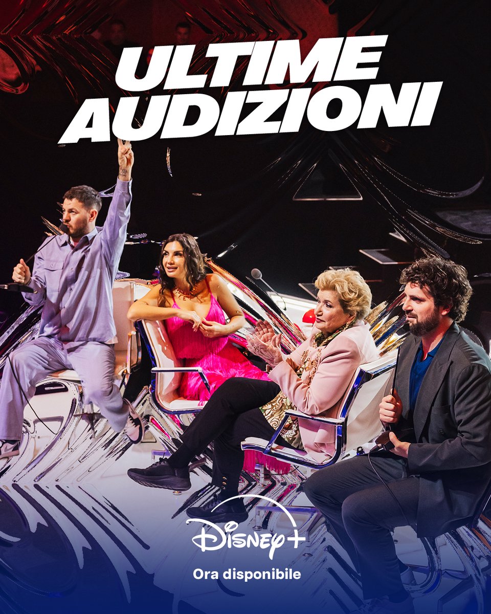 È disponibile ORA la nuova e ultima puntata delle AUDITIONS di #IGT ⭐️

Per conoscere i semifinalisti, corri su <a href="/DisneyPlusIT/">Disney+ IT</a>