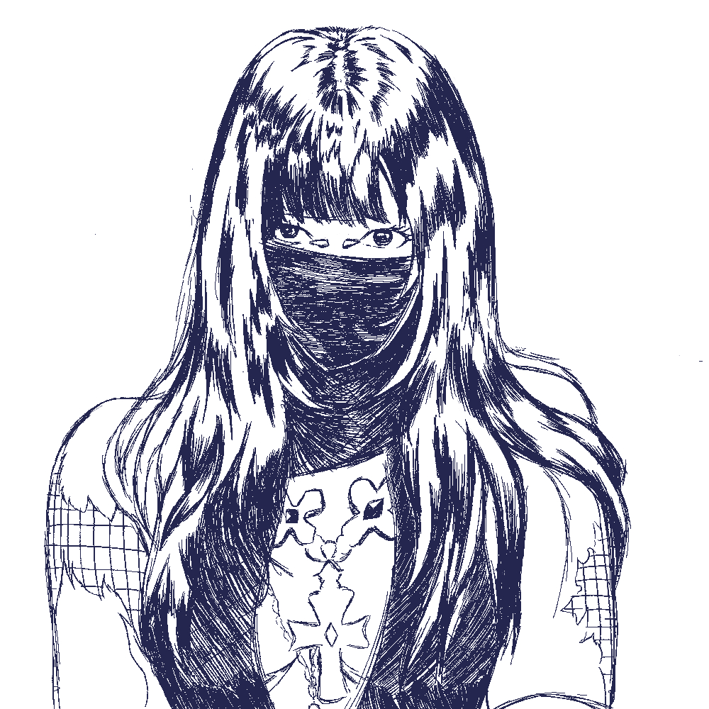 InfinityVX's tweet photo. [No Colour Version] Testing out a new brush, kind of distracted me :/ https://t.co/AU6mTTCDAO