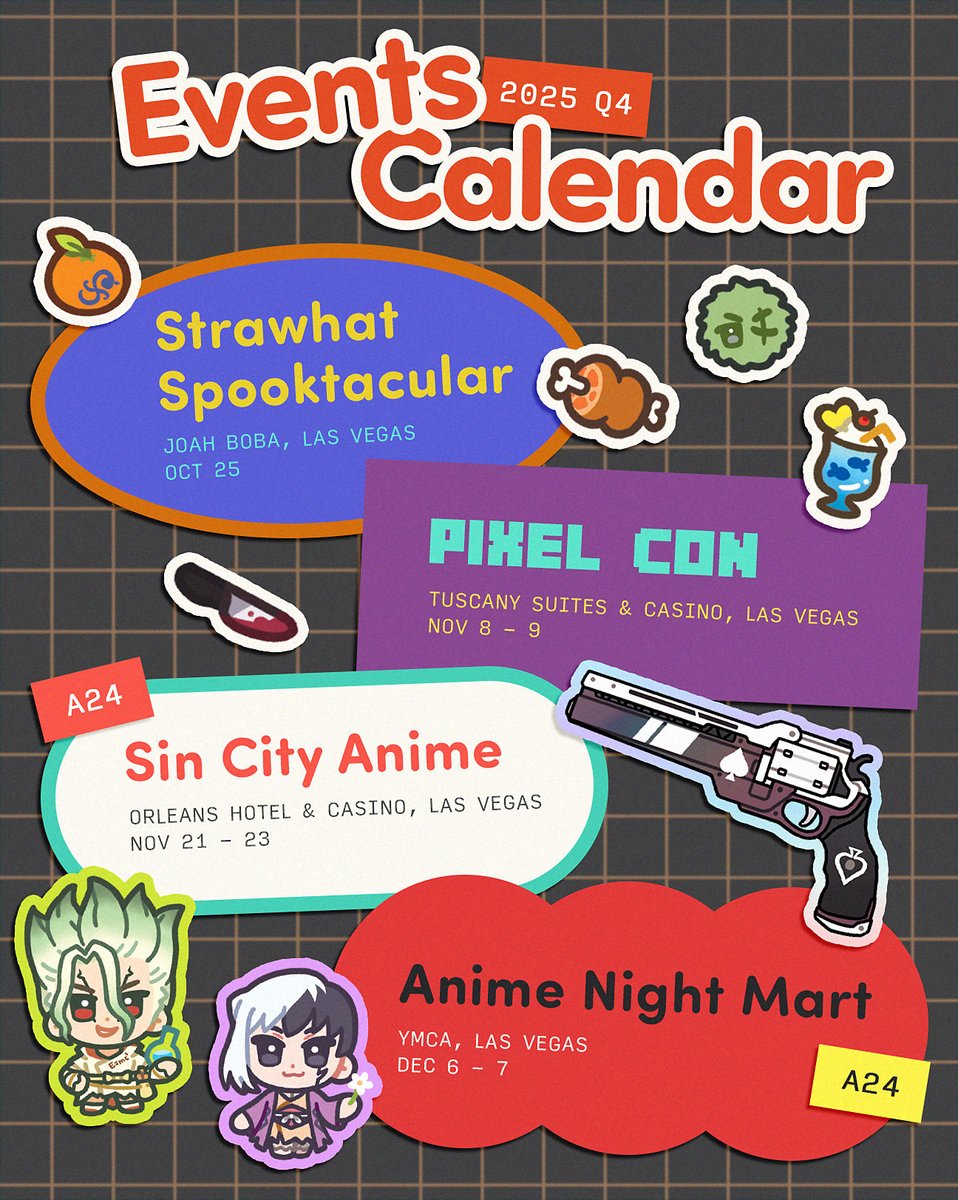 🧡Come find me at these events! 👋