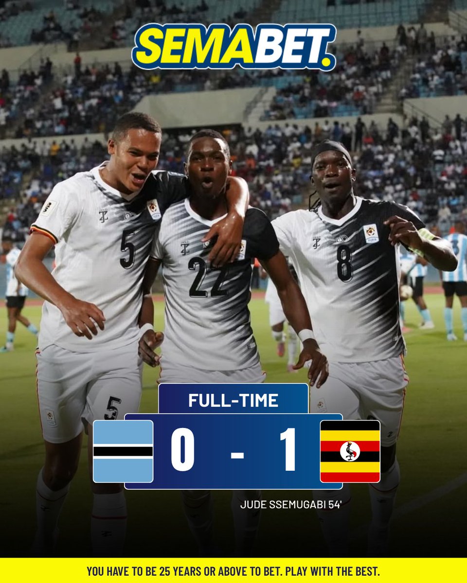 Botswana 0 - 1 Uganda 💙

Uganda secured the win in last nights match! 💪