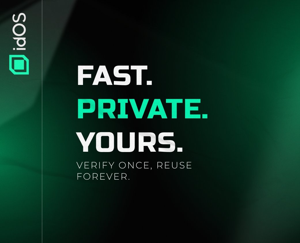 web3 gave us freedom of money,
but forgot freedom of identity.

every app wants your data again.
every KYC repeats the same loop.

<a href="/idOS_network/">idOS</a> flips that script: 
→ verify once, reuse forever.

Your identity moves like your assets now.
Fast. Private. Yours. 💚

gidOS