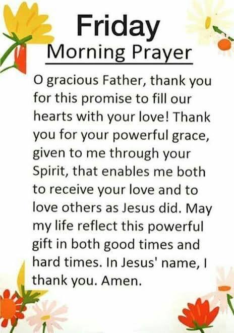 Good morning family! Have a wonderful Friday!
Peace and Blessings ❤️🕊️