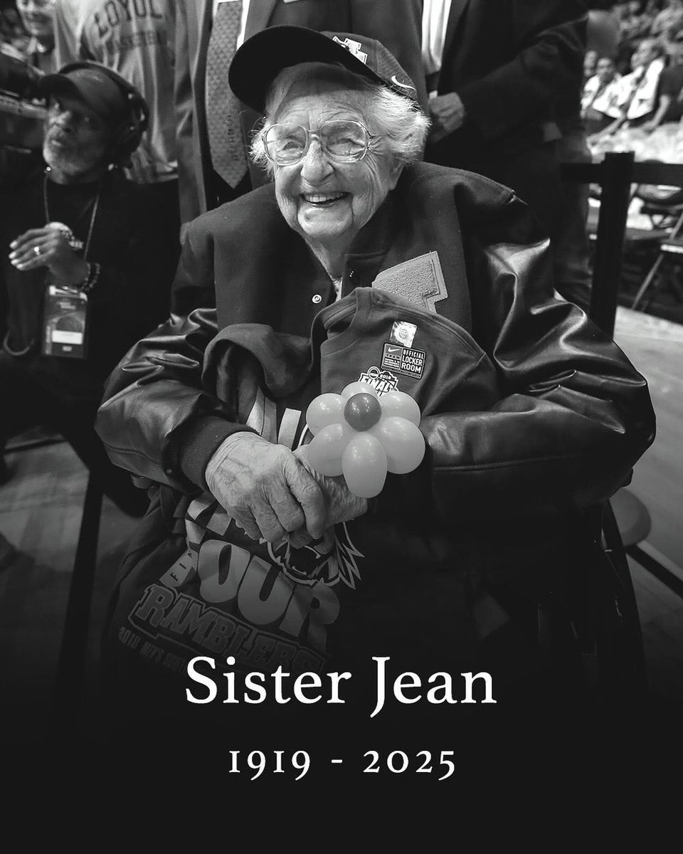 _mongoose's tweet image. RIP Sister Jean.