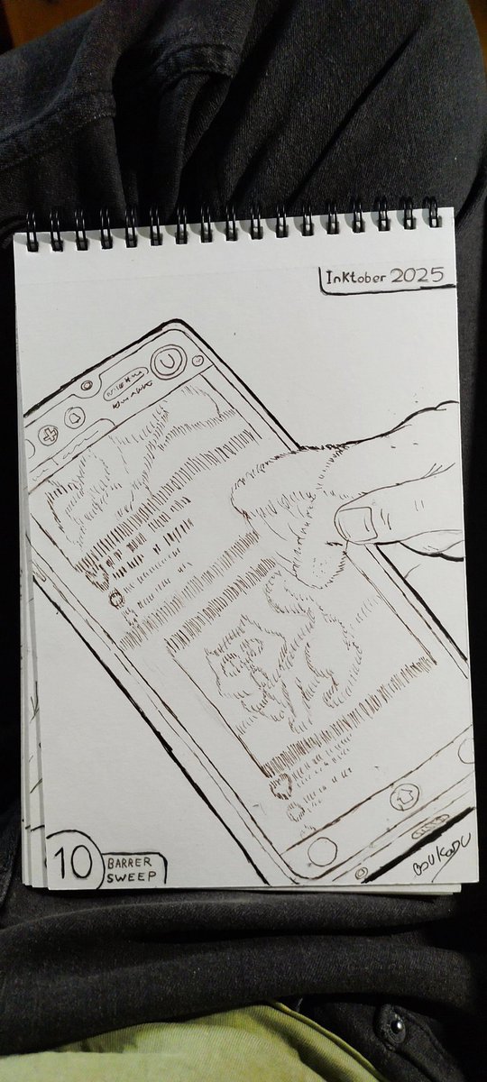 OSuKaRu5's tweet photo. #Inktober2025 10- #sweep #barrer https://t.co/ecHH7BPXDF https://t.co/9jQHJTX3Lk