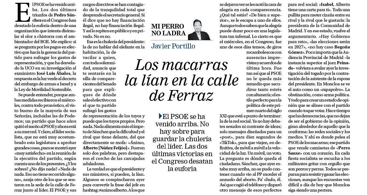 Me hace muy feliz estrenarme en el noble arte de la opinión. Nace 'Mi perro no ladra'. En <a href="/larazon_es/">La Razón</a>