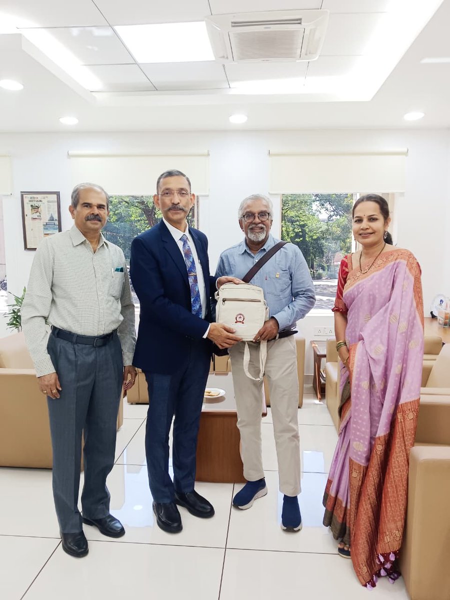 MIT_MANIPAL's tweet image. We were pleased to welcome our esteemed alumnus, Mr. Dhileepan Nair, from the 1982 batch of Civil Engineering, currently serving as Consultant at Erinco Sdn Bhd, during his visit to MIT Manipal recently.