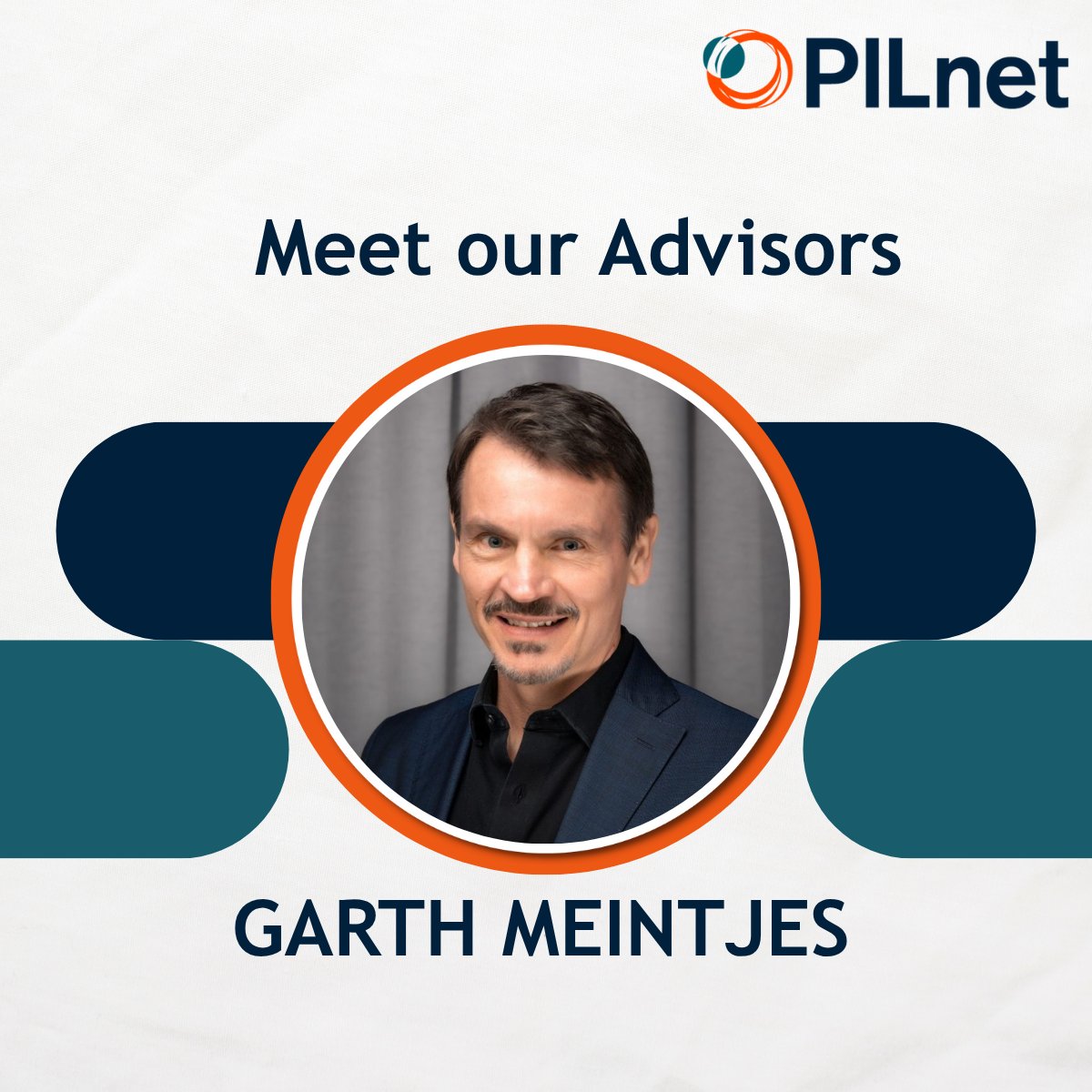 Garth Meintjes - #AdvisorSpotlight #2

Garth's deep institutional knowledge &amp; proven track record in building legal aid infrastructure globally provides invaluable continuity &amp; strategic wisdom.
His institutional wisdom guides PILnet's continued evolution. pilnet.org/profiles/garth…