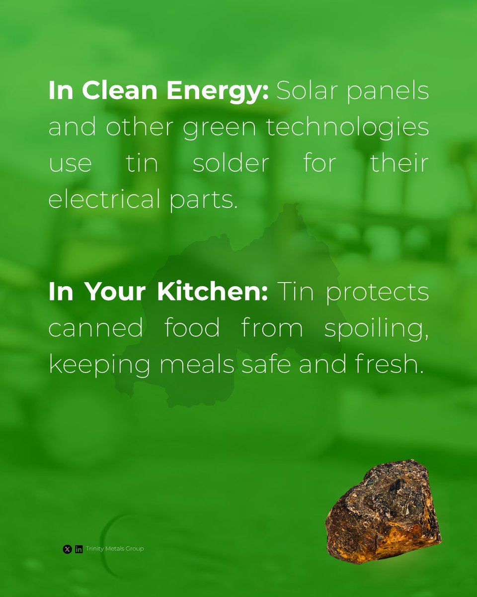 Trinity_Metals's tweet image. You may never notice it, but #TIN metal is working quietly behind the scenes. connects, protects, and powers the tools, transport, and technologies. It is the hidden force shaping our modern world, operating undercover to make everyday living possible.
