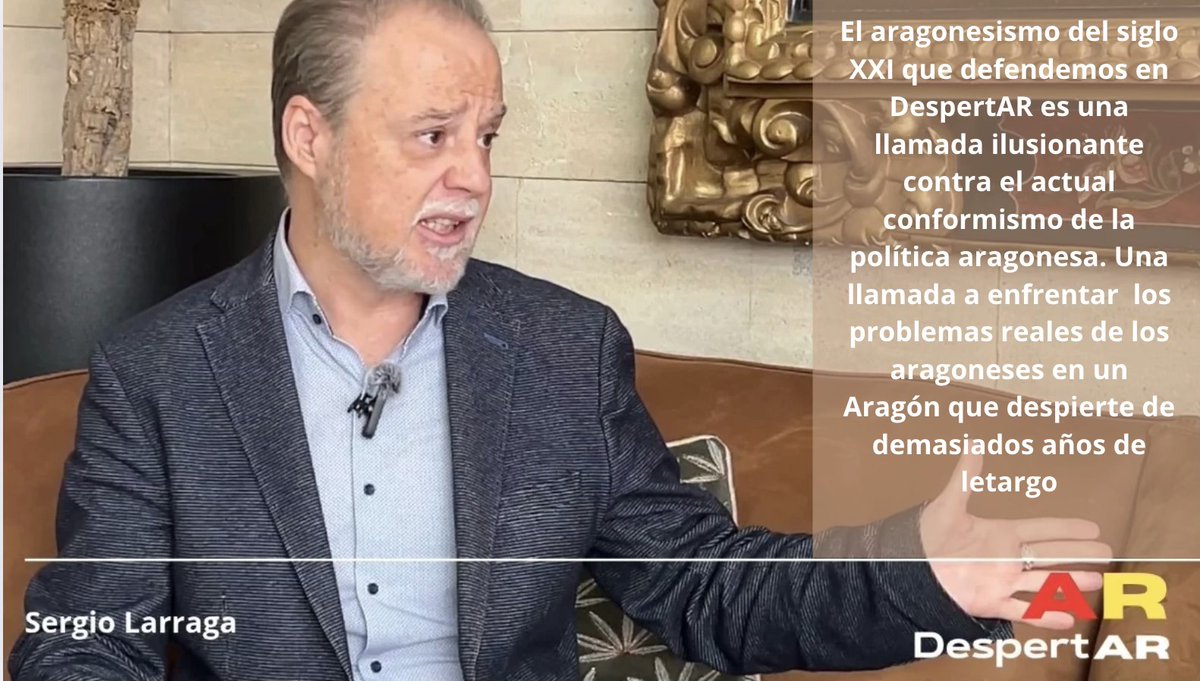 DESPERTARARAGON's tweet image. 📷 El #aragonesismo del siglo XXI que defendemos en #DespertAR es una llamada ilusionante contra el actual conformismo de la política aragonesa. Una llamada a enfrentar los problemas reales de los aragoneses en un #Aragón que despierte de demasiados años de letargo