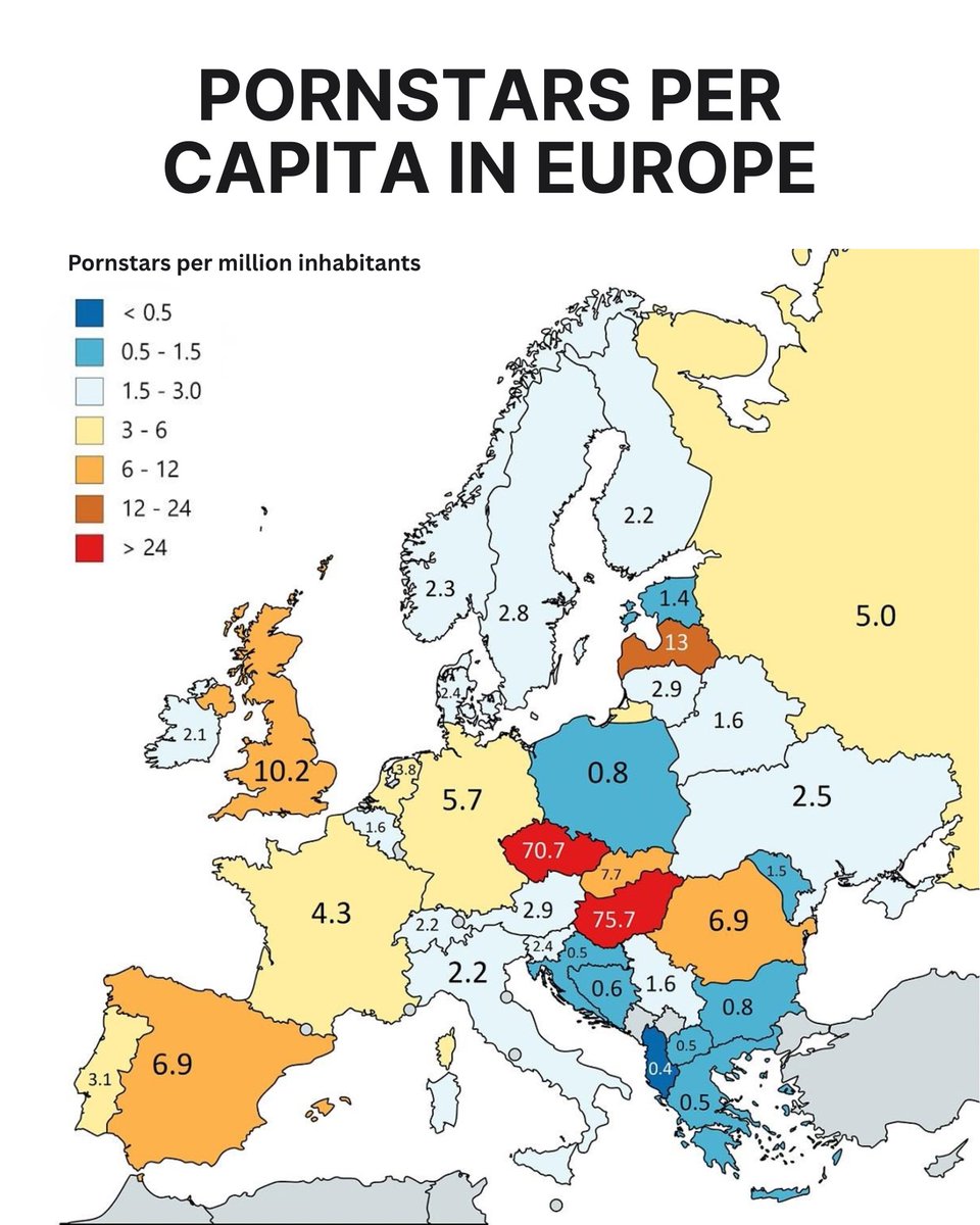 Europe may be known for its castles, cathedrals, and cuisine... but this map shows another kind of production entirely!