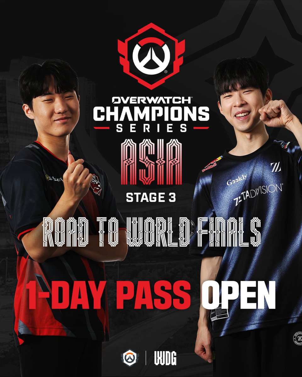 OW_Esports_Asia's tweet photo. 𝐎𝐖𝐂𝐒 𝐀𝐒𝐈𝐀 𝐓𝐈𝐂𝐊𝐄𝐓𝐒 𝐎𝐏𝐄𝐍🎫

OWCS ASIA 1-DAY PASS
오늘 오후 5시부터 예매 시작!

20% 특별가로 최강의 오버워치 경기를 직접 경험하세요!

｜A석 - 31,000원
｜S석 - 39,000원
｜R석 - 55,000원
｜VIP석 - 88,000원

#OWCSASIA2025 https://t.co/JeIlmb1syM