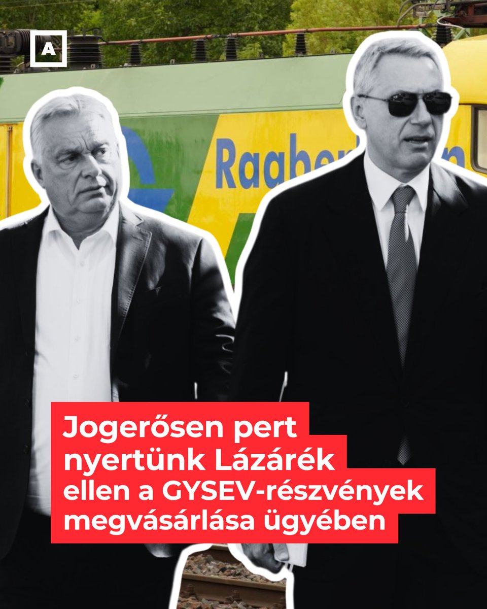 Atlatszo's tweet photo. Ki kell adnia Lázár minisztériumának, mennyiért vette meg az állam a Strabag 6 százaléknyi GYSEV-részvényét. 👉 https://t.co/bHXaQDG5EX
Nélkülünk nem tudnál a magánrepülőgépekről 👉 https://t.co/EjojS8ejLT
#adatper #bíróság #ÉKM #GYSEV #közérdekűadatok #LázárJános #Strabag https://t.co/AigGKI56NV