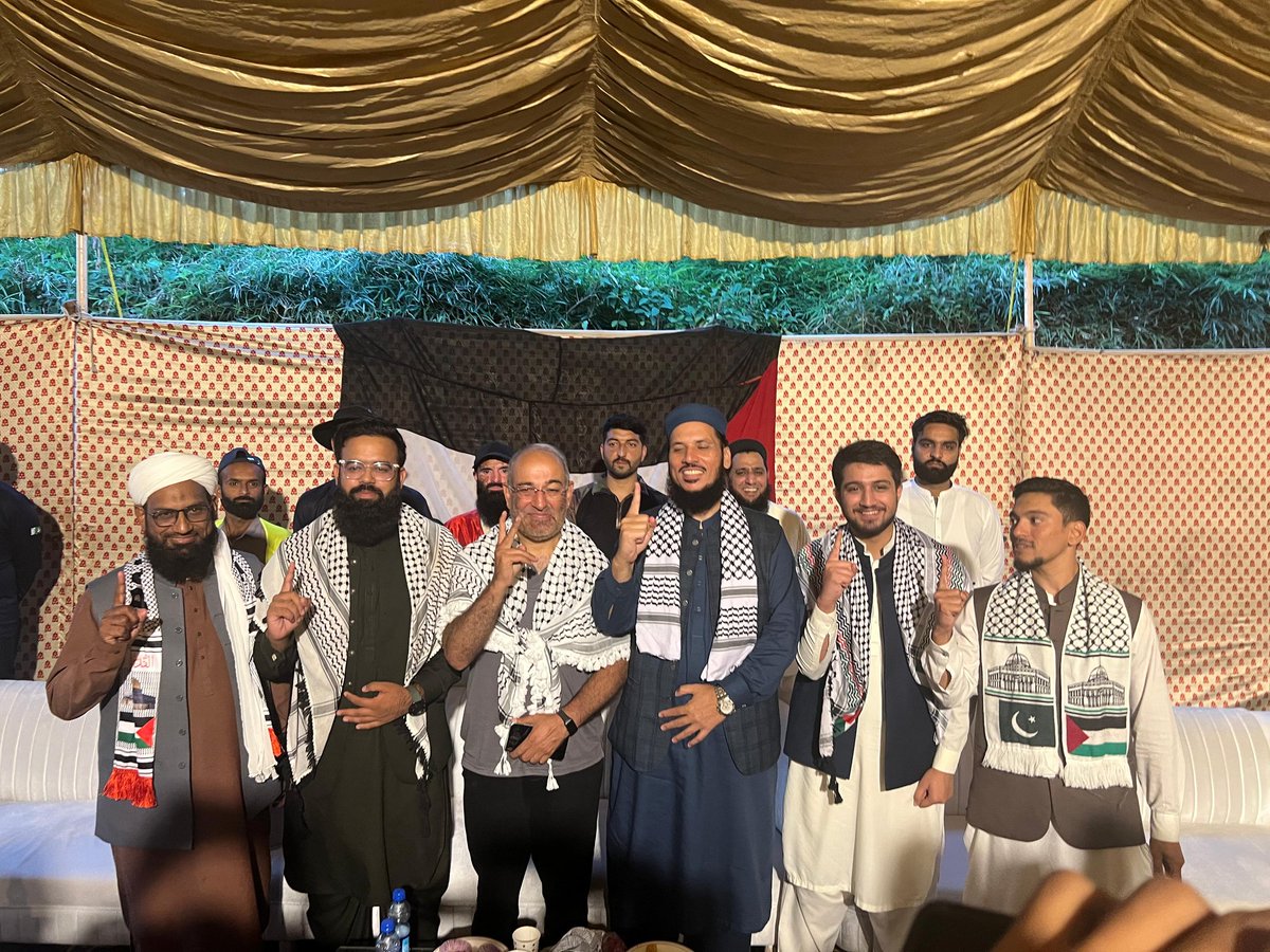 PalActCoalition's tweet photo. The whole Pakistani Delegation to Global Sumud Flotilla is back safe &amp; sound, Alhumdullilah!

The struggle for the freedom of Palestine DOES NOT stop here. 

We will continue!

A few glimpses of Ex Senator Mushtaq Ahmed Khan's welcome at Islamabad Airport.
Dated October 9th.
1/n https://t.co/OC2OvNL0RC