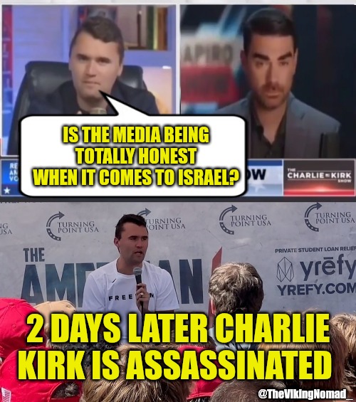 TheVikingNomad_'s tweet image. Israel murdered Charlie Kirk