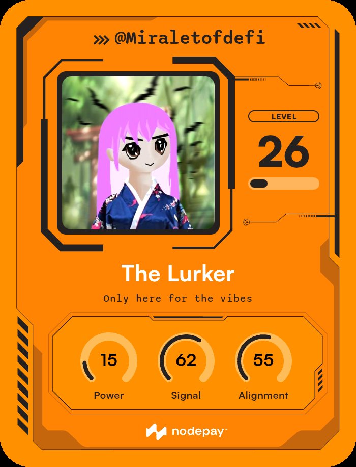 See what i dug out.

I got my predictor card from <a href="/nodepay_ai/">Nodepay</a> and I got about 542 points from using a friend's referral code.

my score unlocked a few extra invites for just two people.

another benefit of getting this predictor card is that staking brings up to 300% APY and