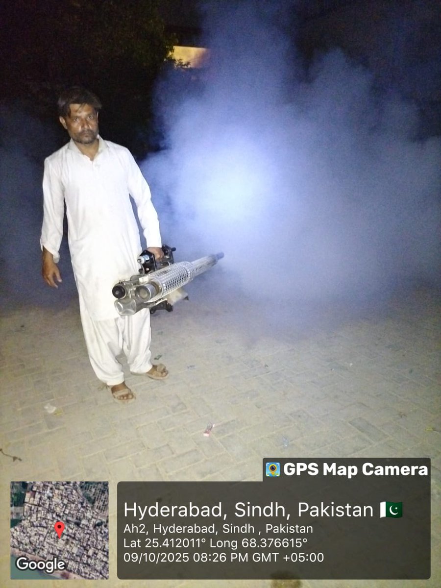 پاکستان پیپلز پارٹی کے مئیر حیدراباد جناب کاشف علی شورو کی ہدایت پر ڈسٹرکٹ 
حیدراباد کی یو سی میں ڈینگی وائرس کے خاتمے کے لیے اسپرے مہم کا آغاز کیا گی
#میٸر_بدل_رہا_ہے_حیدرآ
<a href="/BBhuttoZardari/">Bilawal Bhutto Zardari</a> <a href="/jamkhanshoro/">jam khan shoro</a> 
<a href="/KashifShoroPPP/">Kashif Shoro</a>