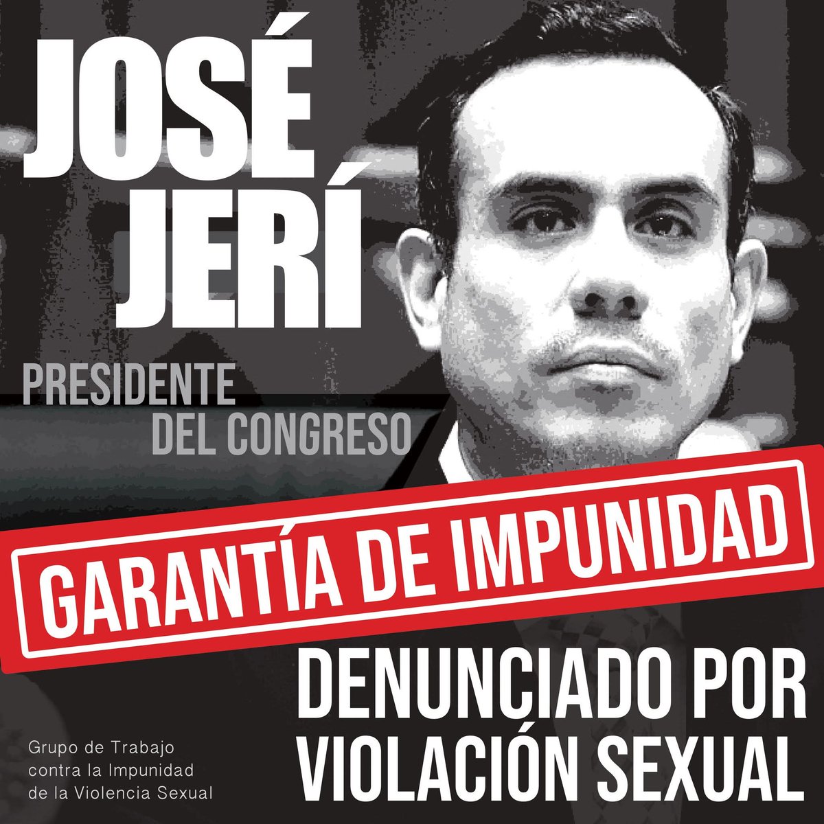 AaronRios90's tweet photo. @congresoperu #QueSeVayanTodos.
#PorEstosNo. De ninguna manera podemos tolerar que un violador sea presidente del Perú.
#JeríNoEsMiPresidente. La cloaca del Congreso tras la vacancia de Dina Boluarte pretende que aceptemos esta infamia.
¡No pasarán, fuera José Jerí!. https://t.co/Q7TbCEyLfk