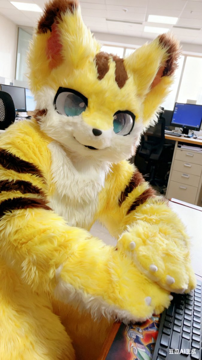 我在工位很想你
 #FursuitFriday