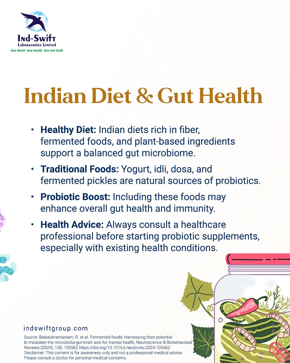 indswiftlabs's tweet image. Your mental health might be more connected to your gut than you think.

🌐indswiftgroup.com

#IndSwiftLabs #WorldMentalHealthDay #BodyAndMind