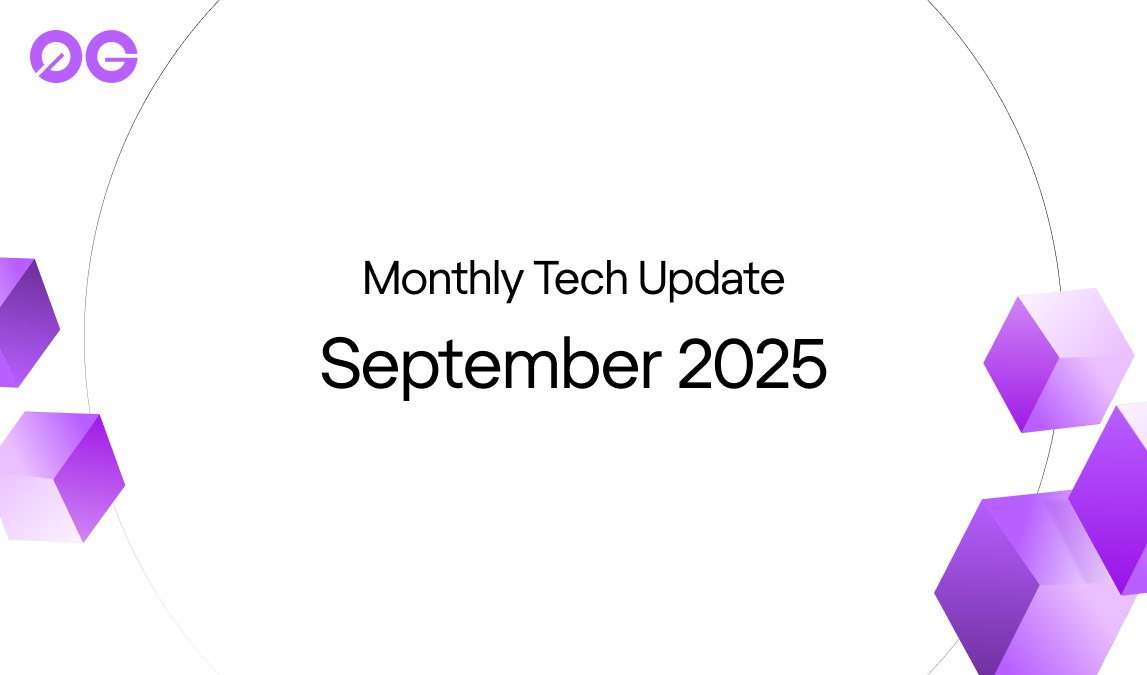 Iamdotify's tweet image. 0G MONTHLY TECH UPDATE: POST-MAINNET HYPES

With the successful TGE and Aristotle Mainnet launch,  has shifted immediately into a hyper-acceleration mode in September, focusing on strengthening the infrastructure and scaling the ecosystem at large. 

The core takeaway? Every…