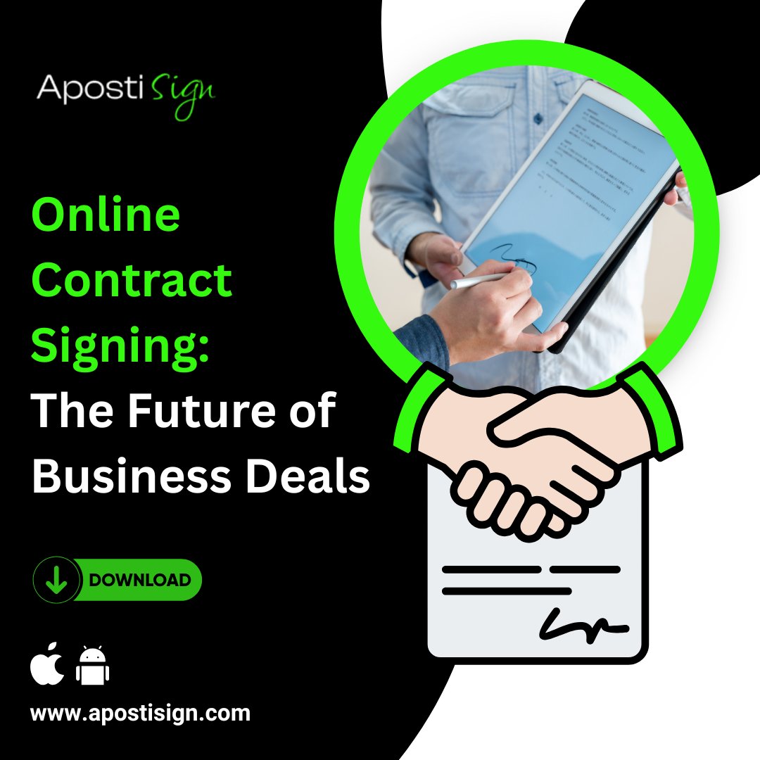 apostisign1's tweet image. The future of business is digital! 
 With Online Contract Signing, you can finalize deals quickly and securely—no printing, no delays, just results.
apostisign.com/app/
#OnlineContractSigning #DigitalBusiness #ESignature