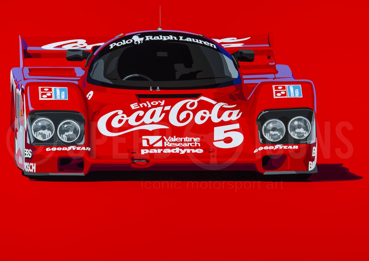One - or four in this instance - for all the #Porsche962 fans out there. Signed, ltd-ed prints are available to order in all sizes, here: joelclarkartist.store/search?q=962c&… #porsche #PorscheAddiction #porscheart #WEC #lemans #Motorsport #classicporsche #carart #prints #mancave