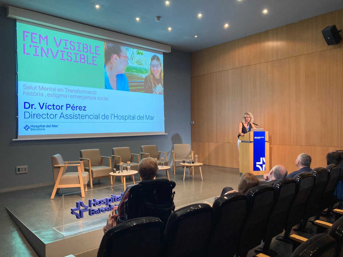 Hospital del Mar (@hospitaldelmar) on Twitter photo Avui toca Fer visible l'invisible
Celebrem la #JornadaSalutMentalMAR
Una jornada per trencar l'estigma, com explica la nova Directora de l'Institut de #SalutMental de l'<a href="/hospitaldelmar/">Hospital del Mar</a>, la Dra. <a href="/FrancinaFonseca/">Francina Fonseca</a>
#MentalHealthDay2025 #DiaMundialSalutMental Avui toca Fer visible l'invisible
Celebrem la #JornadaSalutMentalMAR
Una jornada per trencar l'estigma, com explica la nova Directora de l'Institut de #SalutMental de l'<a href="/hospitaldelmar/">Hospital del Mar</a>, la Dra. <a href="/FrancinaFonseca/">Francina Fonseca</a>
#MentalHealthDay2025 #DiaMundialSalutMental