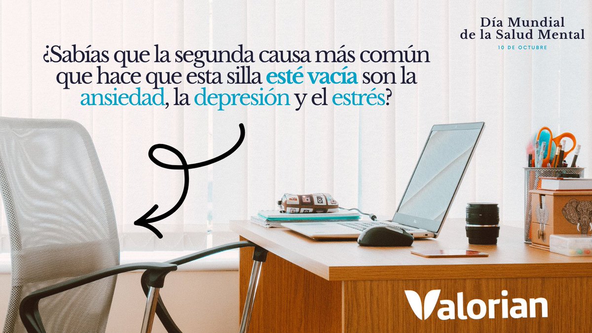Valorianenred's tweet photo. La ansiedad, la depresión y el estrés son algunas de las principales causas de baja laboral.
Cuidar de tu salud mental es una prioridad
Te recordamos que en Valorian, gracias a Savia, tienes acceso a servicio psicológico gratuito para nuestros afiliados/as.
Porque hablarlo a tiempo, importa. 🧠✨
#DíaMundialDeLaSaludMental #Valorian #Savia #SaludLaboral #BienestarEmocional