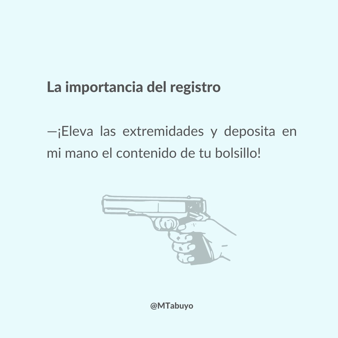 La importancia del registro.

#tabufichas