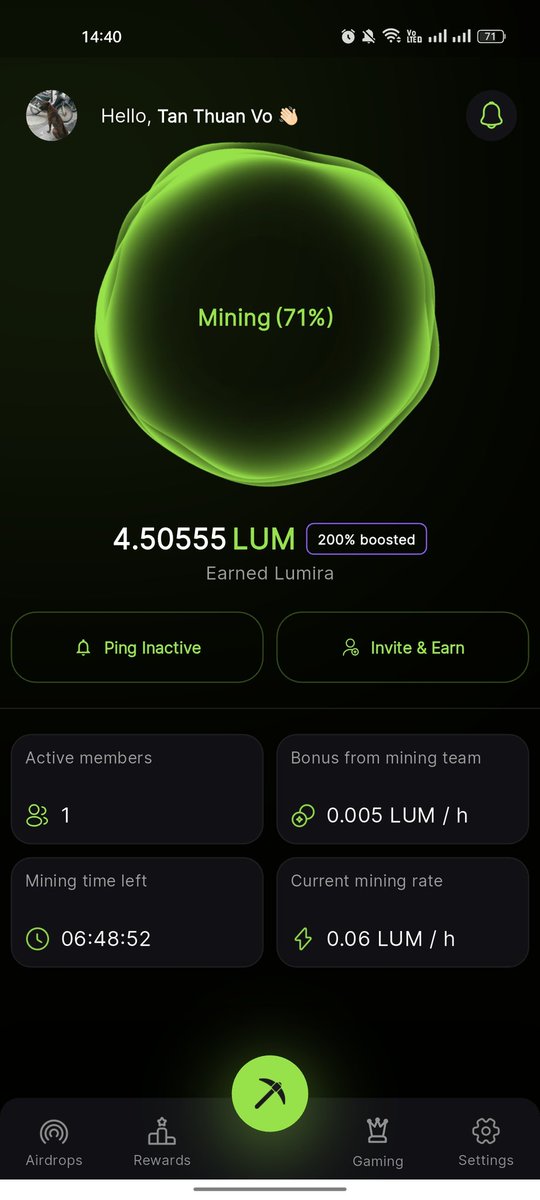 Wsince2019's tweet photo. Hi there! 👋
  
I’m currently mining Lumira Coins for free using the MIRA Network application.

✅Sign up with my referral code to earn +1 Lumira: Tan Thuan Vo

🌐Website: https://t.co/afu8bcLlJx https://t.co/WGGkThUnXV