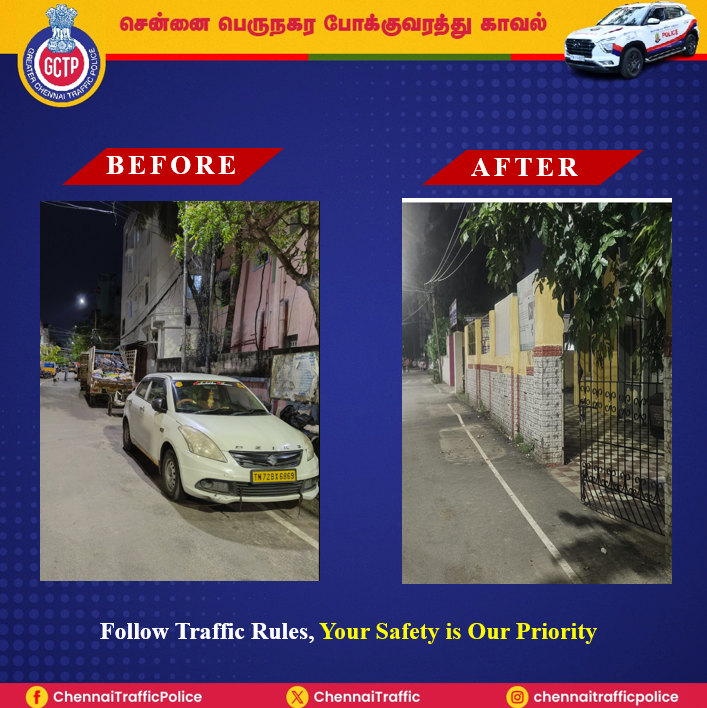Greater Chennai Traffic Police tweet media