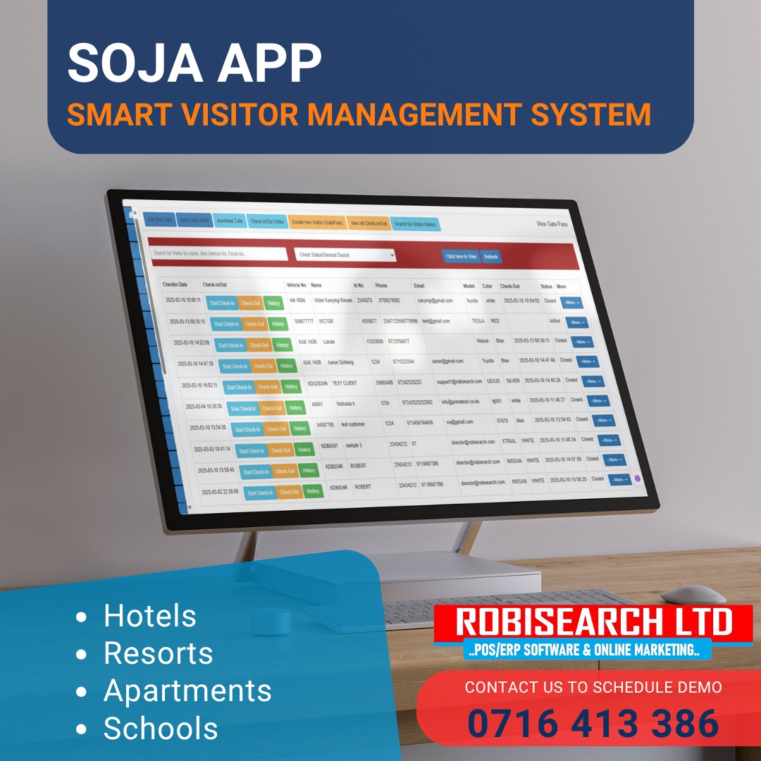 KUcoolkid's tweet image. Streamline visitor check-ins with the SOJA App by Robisearch Ltd. From hotels to schools, manage access securely and professionally with a smart, paperless system that works in real time.
Customer Feedback App #DigitakaNaRobisearch RobisearchDigital Soja App