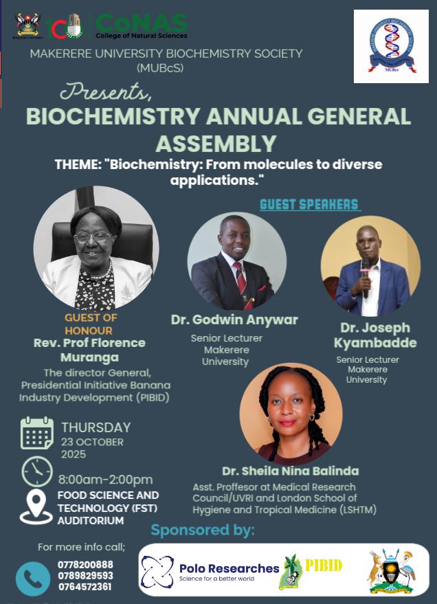 Makerere University Biochemistry Society (MUBcS) tweet media