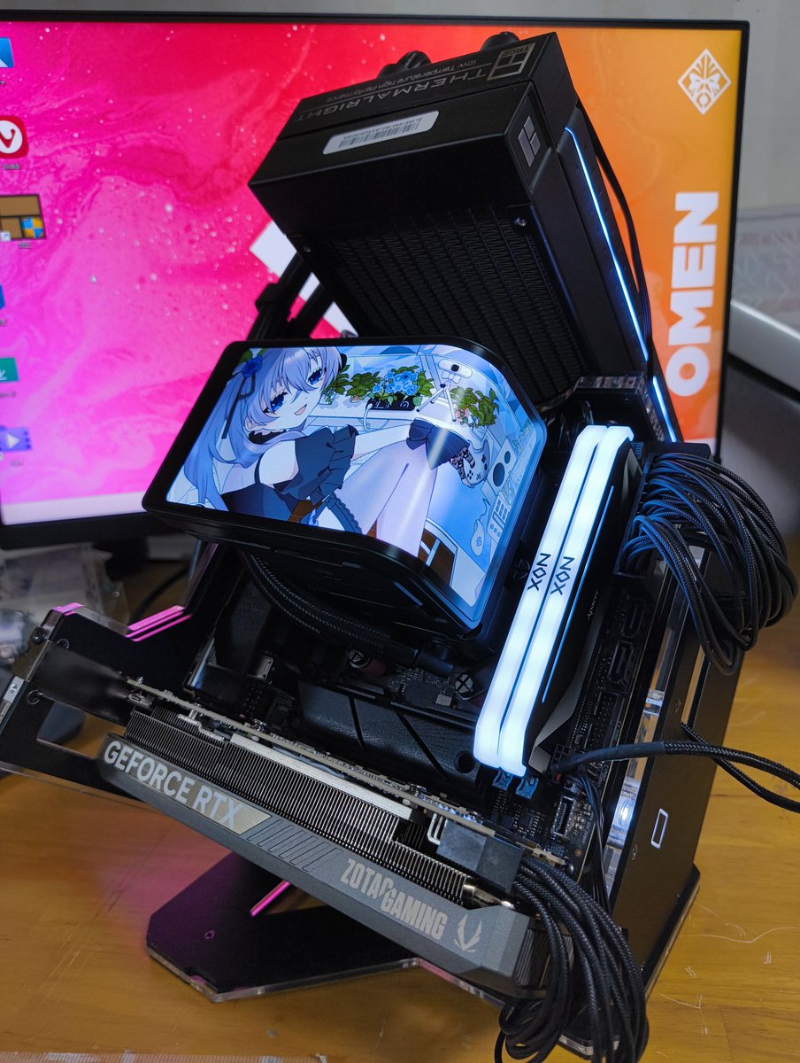 raidon445's tweet image. 纏めてなかったので載せる_φ(･_･

Ryzen5 8400F
B650i PG Lightning wifi
Wondervision 360
ZOTAC RTX 5060 Low Profile
GEEEK Rhino S mini ITX
apacer NOX
#自作PC #PCbuild #あるてぃめいと
#zotac #OMEN
