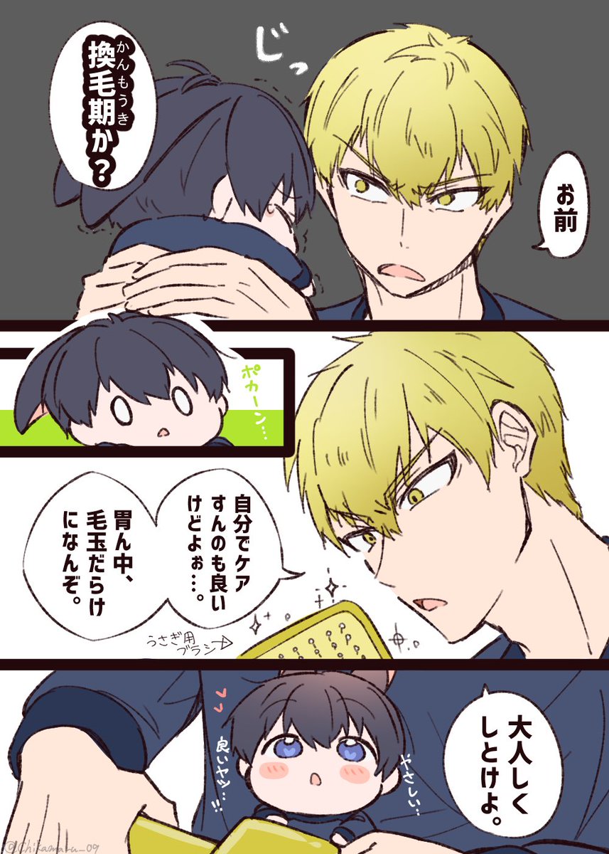 Chikamaru_09's tweet photo. アイコンでもあるお気に入り絵
うさ41とricの再上げです🐰 https://t.co/KGGBbXqUbh