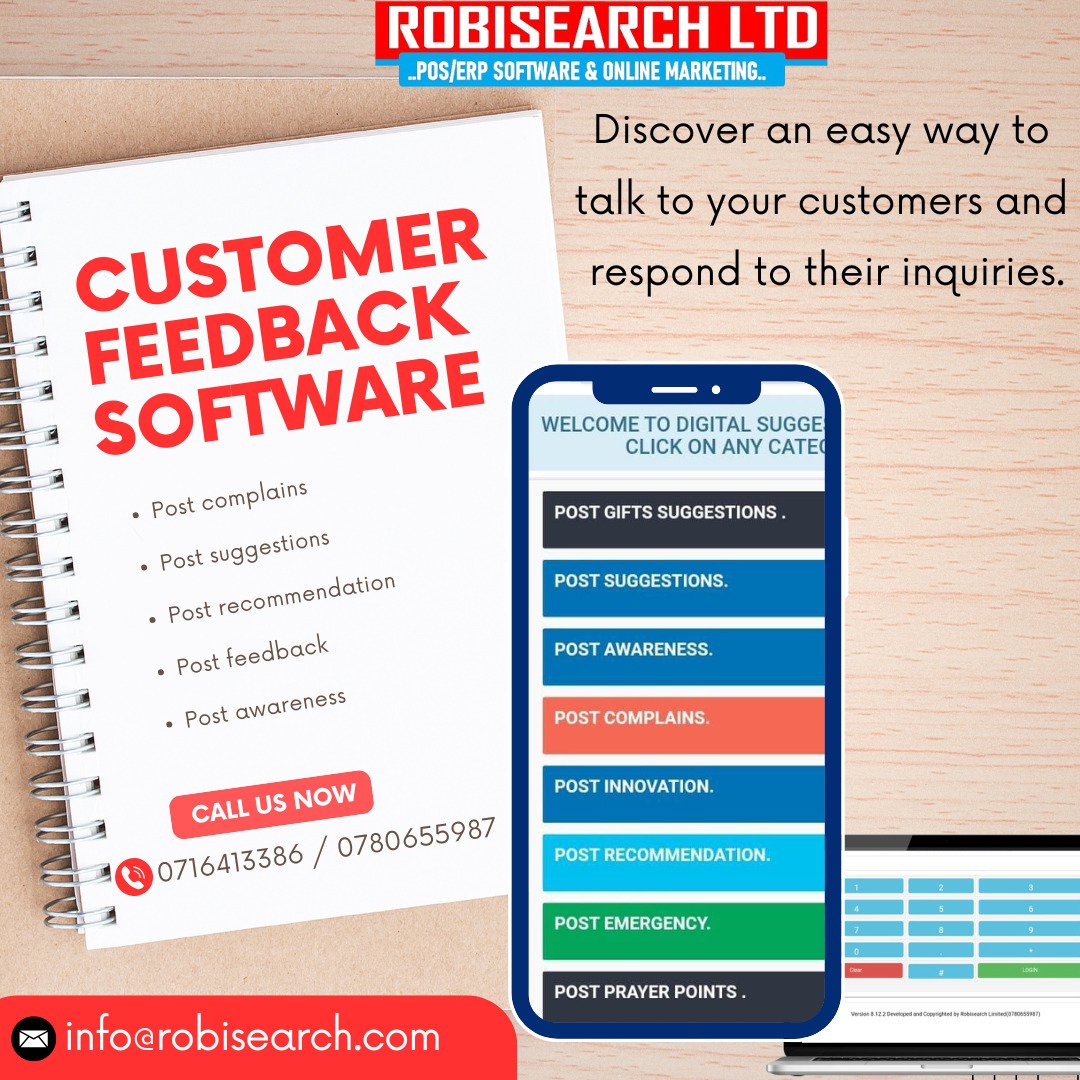 254_icon's tweet image. Understanding your customers is the key to success. Use our customer feedback tools to gain valuable insights and make meaningful improvements to your business.Customer Feedback App #DigitakaNaRobisearch RobisearchDigital Soja App