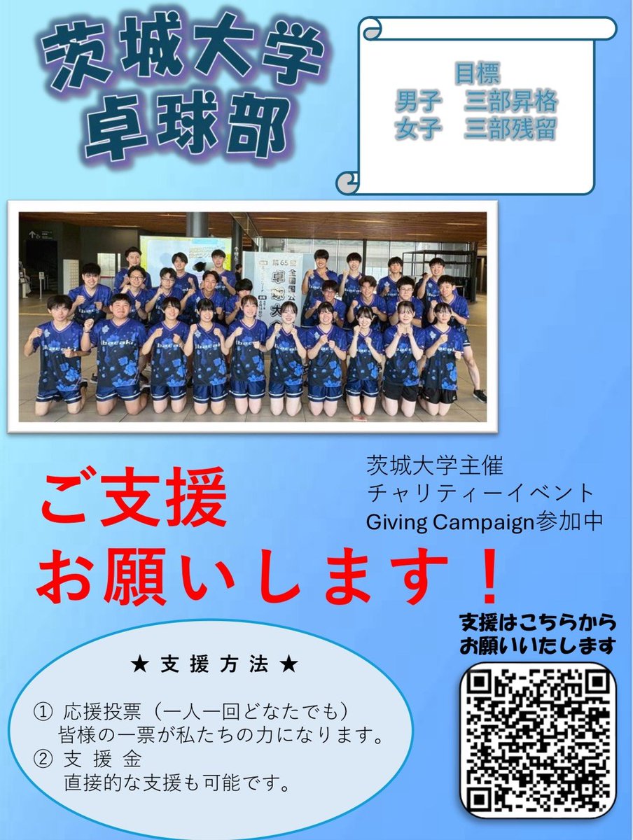 本日より学生チャリティーイベントであるGiving Campaignが始まりました。
是非、投票よろしくお願いします。