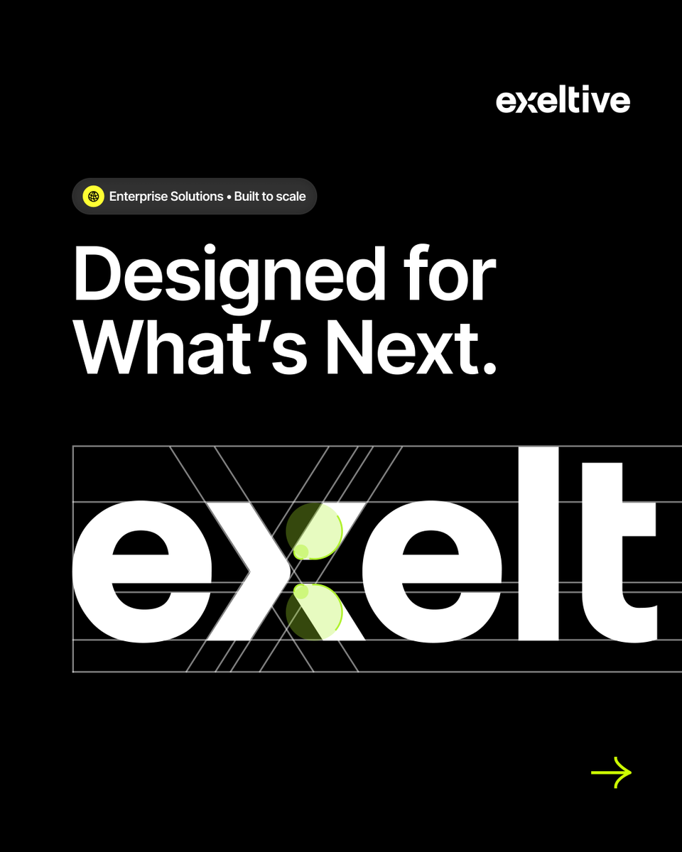 exeltive's tweet photo. ✨ A new look. A sharper focus. A stronger promise.

Exeltive’s refreshed brand reflects our evolution:
🚀 MVPs in 2 weeks
⚡ End-to-end product development
🌐 Digital transformation

We help businesses launch faster, scale smarter, and drive impact.

👉 https://t.co/8GiJl9JO4c https://t.co/epTO6SsCm5