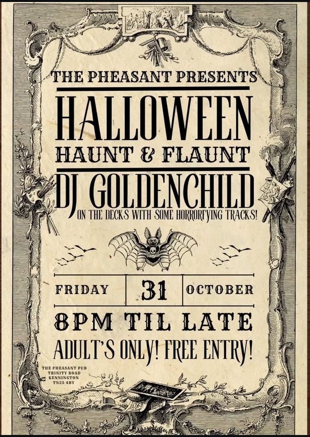 👻 Three days of pure horror this Halloween 🎃

🩸 Wed 29 Oct – Nandos Spooktacular 📍 Secret location
💀 Thu 30 Oct – Litty In The City 📍 Burlock Bar London
🕷️ Fri 31 Oct – The Pheasant 📍 Ashford TN25 4BY

Three nights one mission pure madness 🧛🏽‍♂️
 #HalloweenWeekend